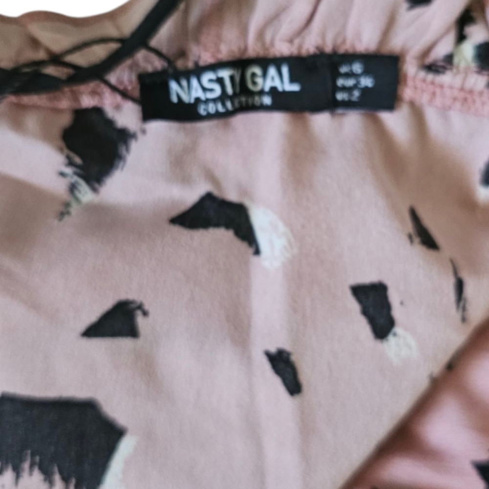 NWT Nasty Gal Leave Your Mark Crop Top And Ruched Skirt Set Size 2 - Picture 8 of 10